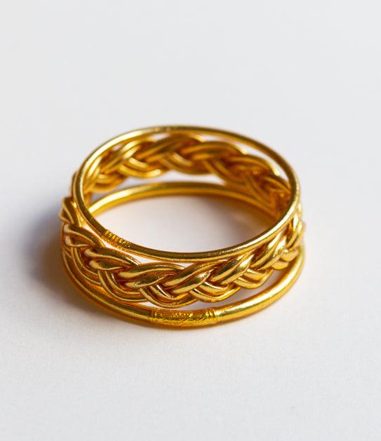 Thin, Thick and Double Braided (Gold)