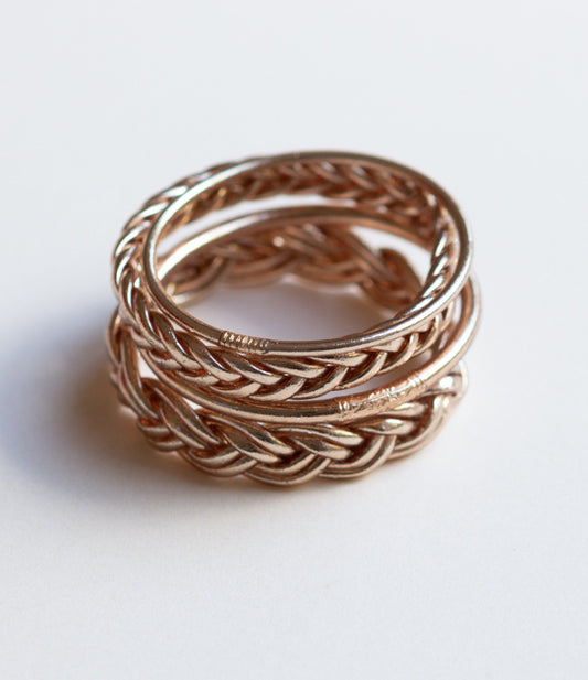 Thin, Thick, Single Braided and Double Braided (Rose Gold)