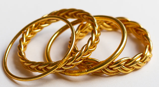 Thin, Thick and Single Braided (Gold)