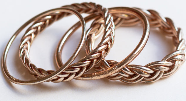 Thin, Thick and Single Braided (Rose Gold)