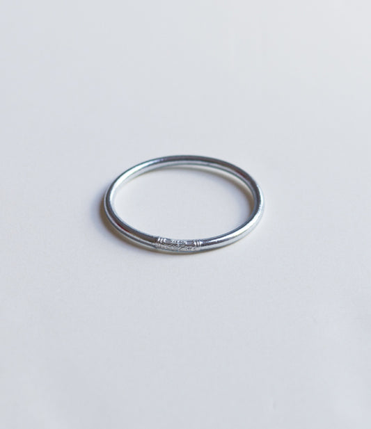 Thick Bangle (Silver)