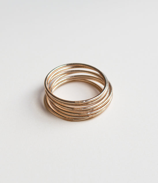 Thin Bangle (Rose Gold)